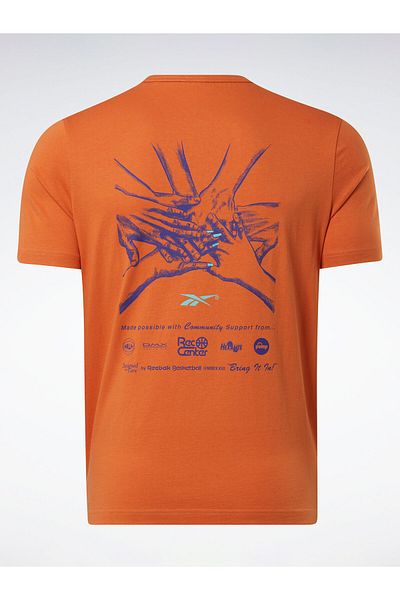 Reebok Tricou Reebok pentru bărbați HN5800 portocaliu