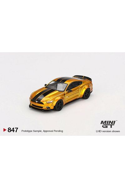 mini gt 1/64 Lb-Works Ford Mustang lb Gold