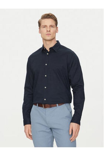 Jack & Jones Cămașă bărbătească Jack Jones 12270085 Bleumarin