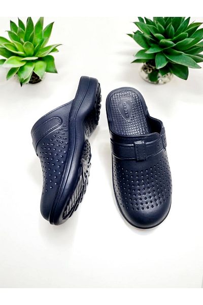 GEZER Eva Closed Toe Stripless Sabo Slippers