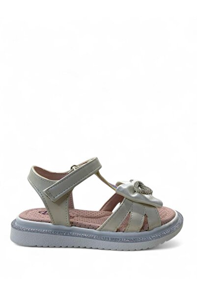 Tuğba Ortopedi 516 Ортопедичні дівочі дошкільні сандалі з кремовим камінням