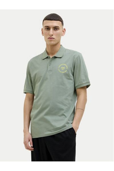 Jack & Jones Tricou polo pentru bărbați Jack Jones 12269299 Verde