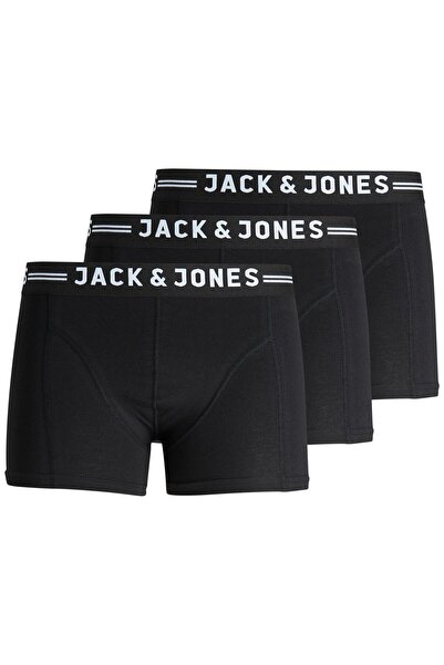 Jack & Jones Jack Jones Set de 3 boxeri pentru bărbați 12081832 Negru