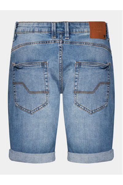 Indicode Pantaloni scurți din denim Kaden pentru bărbați, 70-100, albaștri