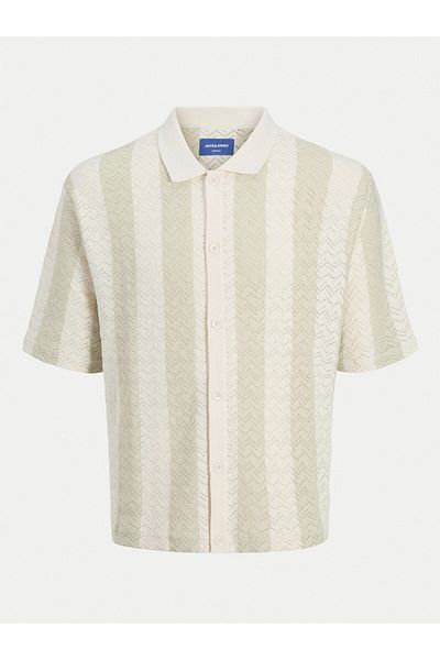 Jack & Jones Jack Jones Cămașă pentru bărbați 12272863 Ecru
