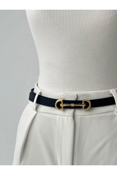 MUJGANERDOGANDESIGN Curea importată pentru femei, curea cu detalii aurii, cur...