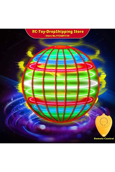 Choice Red Flying Ball Spinner Toy Hand Control Drone Helicopter 360° Rotating Mini Ufo With Led Light Kids
