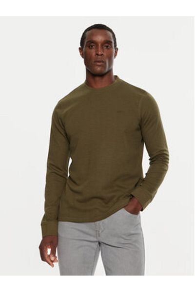 Indicode Tricou cu mânecă lungă pentru bărbați INVALENTO 45-660 verde