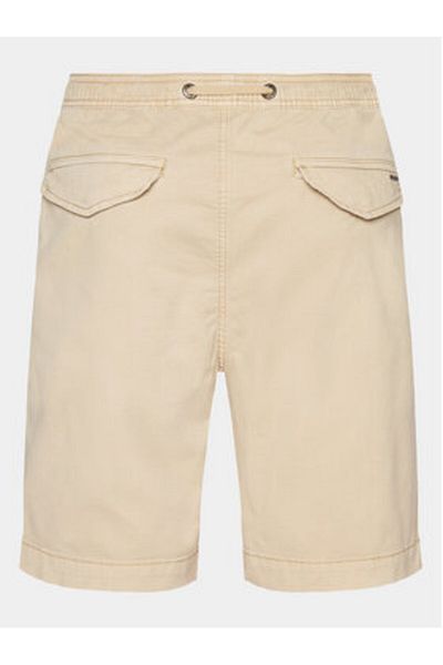 Indicode Pantaloni scurți din material textil INKelowna pentru bărbați, culoare bej, 70-165