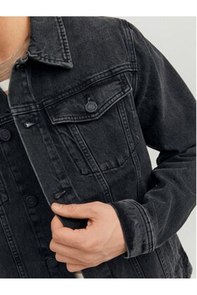 Jack & Jones Jachetă din denim pentru bărbați Jack Jones 12223613 Neagră