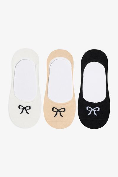 Penti Bowtie 3 Paar Ballerina-Socken