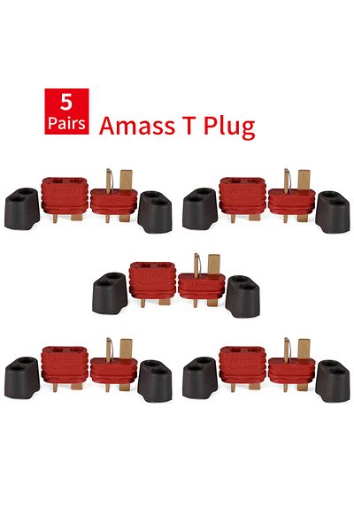 Choice Amass 5Pair T Plug 9IMOD 5/10pairs XT60 XT30 XT90 T-plug Male Female Bullet Connectors Amass XT30U X
