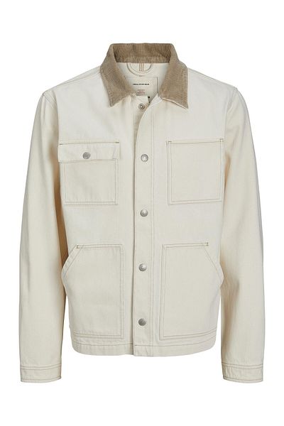 Jack & Jones jack jones Mens Denim Jacket 12231171 Ecru