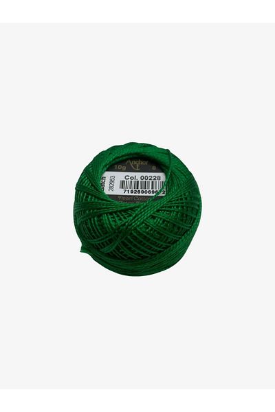 Yiğit Kumaş Embroidery Thread (Etamine Thread) Anchor No:8 Green Color 228