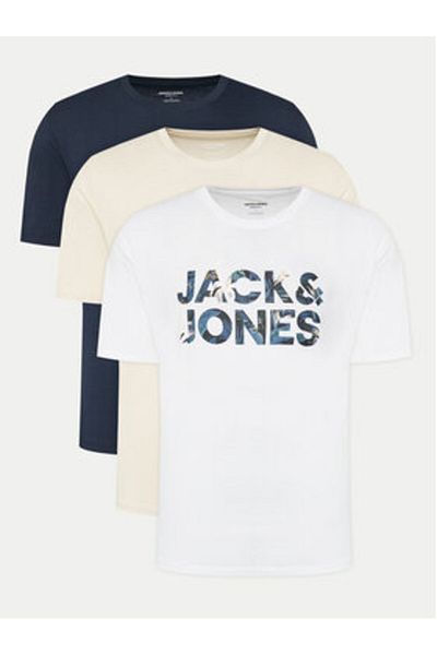 Jack & Jones Jack Jones Set de 3 tricouri pentru bărbați 12277956 Colorat
