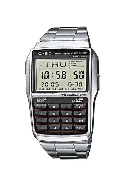 Casio Men's General Data Bank Watch Silver