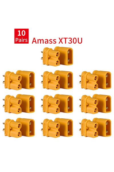 Choice Amass 10Pair XT30U 9IMOD 5/10pairs XT60 XT30 XT90 T-plug Male Female Bullet Connectors Amass XT30U X