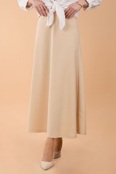 TOFİSA Medium Beige Women's Skirt - Straight 23643