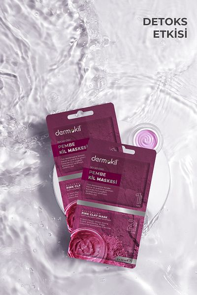 Dermokil Detox Effective Pink Clay Mask 2X7.5