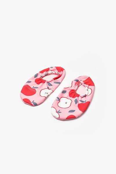 Le Mabelle Red Apple Patterned Girls' Sea and Pool Shoes