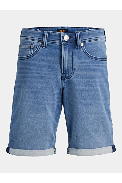 Jack & Jones Normal Bel Normal Light Blue Boy's Denim Shorts Jjirick Jjicon Shorts Ge 341 I.K Jn