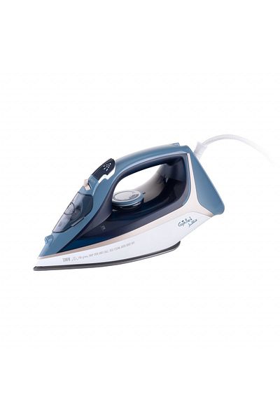 GALLET Mașină de călcat de călcat Iron Gallet Jullie FAR 806, 2200 W, 300 ml, 140 g/min, talpă ceramică, alb cu albastru