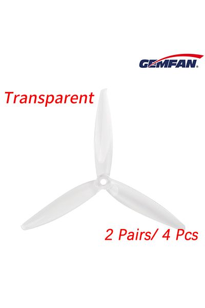 Choice Transparent 4PCS Gemfan Flash 7040 7 Inch 3-Blade 7X4X3 PC CW CCW 7inch FPV Propeller For FPV RC Mod