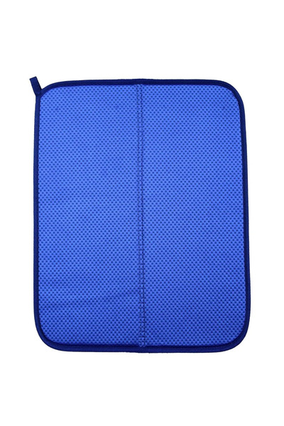 Mudo Home بساط تجفيف الأطباق، بساط تجفيف أطباق قابل للطي، قطعة قماش للتجفيف، رف أطباق على سطح الطاولة 45 × 36 سم