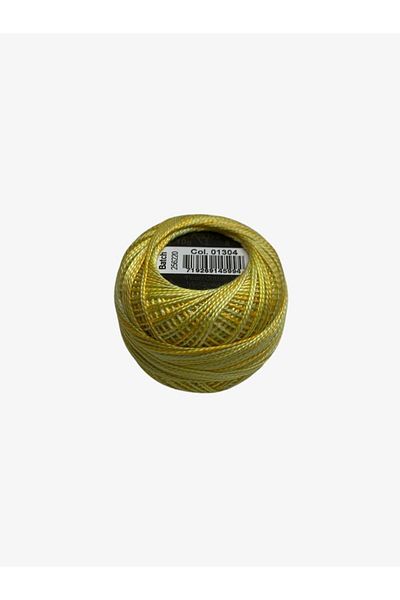 Yiğit Kumaş Embroidery Thread (Etamine Thread) Anchor No:8 Yellow Color 1304