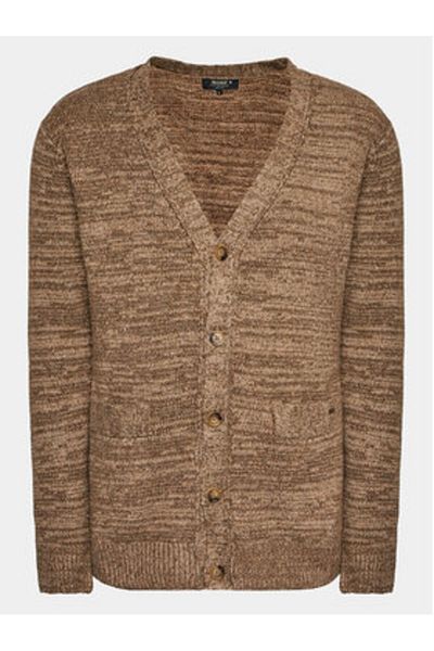 Indicode Cardigan bărbătesc AKILLE 35-723 Maro