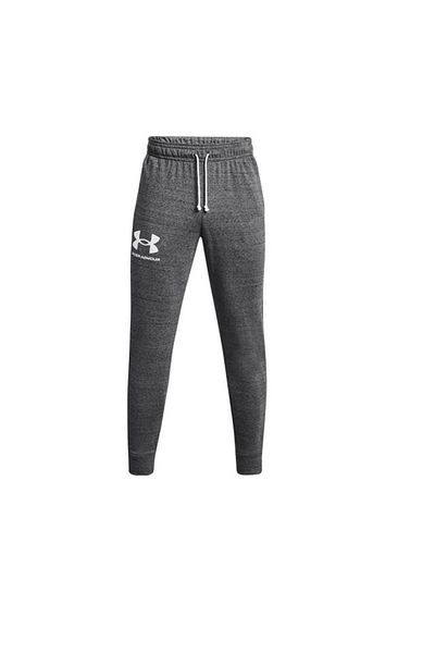 Under Armour , Rival Tapered Fitness Sports Pants, White, Dark Grey Melange, 2XL