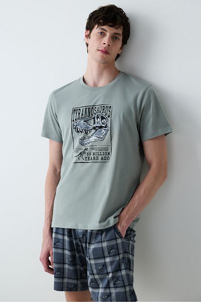 Penti Dino Multicolored Pajama Set with Shorts
