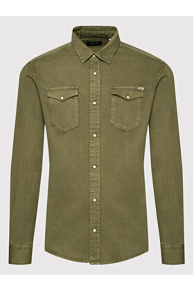 Jack & Jones Cămașă bărbătească Jack Jones 12138115 Verde