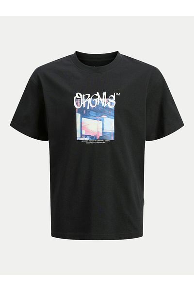 Jack & Jones Tricou Jack Jones Junior pentru băieți 12263146 Negru
