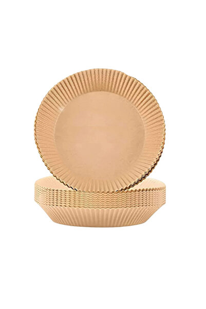 DİKO Set of 100 baking papers for air fryer, brown, 20 x 16 x 4.5 cm