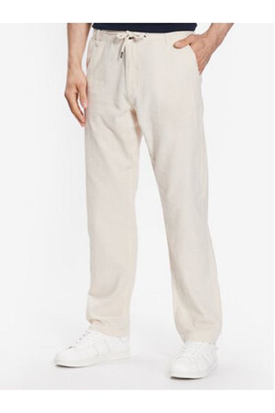 Indicode Pantaloni din material textil Clio 60-301 pentru bărbați, bej