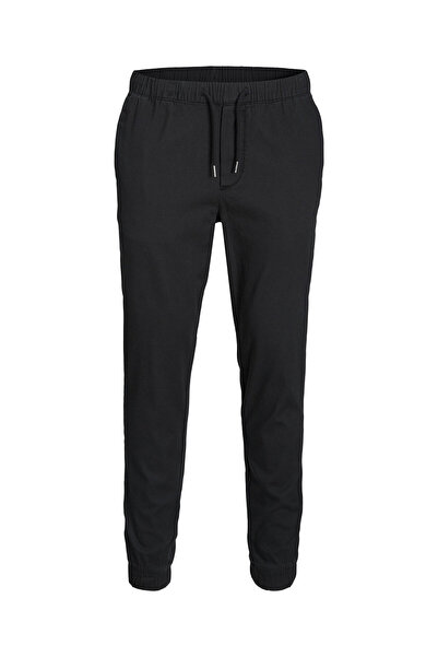 Jack & Jones Jack&Jones Elastic Leg Elastic Waist Black Men's Trousers 12224518