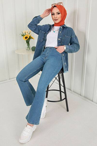 TOFİSA Džínsové nohavice modré - 11397