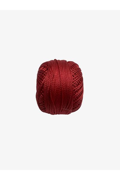 Yiğit Kumaş Embroidery Thread (Etamine Thread) Anchor No:8 Red Color 1025