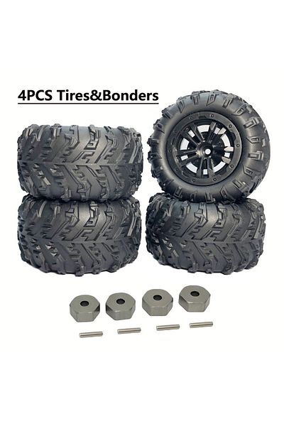 Choice 6448BHEX 4PCS/lot YSIDO 12mm Hex Monster Truck Wheel Tires for SCY 16101 Pro 16102 Pro 1:16 Off Road