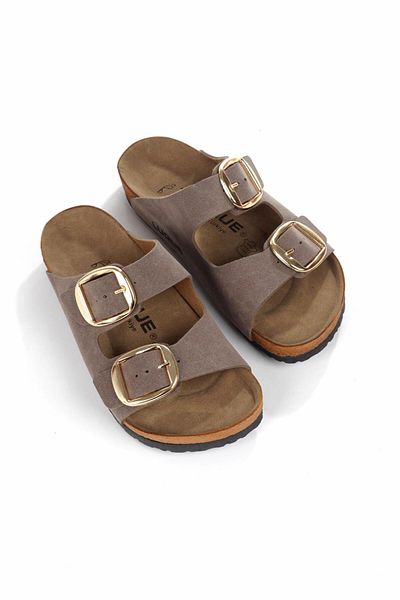 ayselin moda Women's Mink Slippers Orthopedic Slippers Orthopedic Women Slippers Summer Slippers Double Buckle