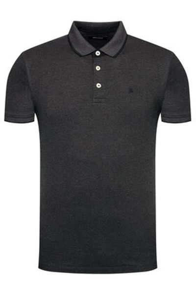 Jack & Jones Tricou polo pentru bărbați Jack Jones 12136668 Negru