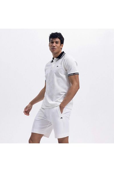 Ellesse Ανδρικό μπλουζάκι με λευκό γιακά πόλο – Em381-wt