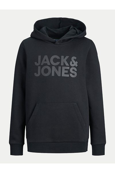Jack & Jones Hanorac Jack Jones Junior pentru băieți 12152841 Negru