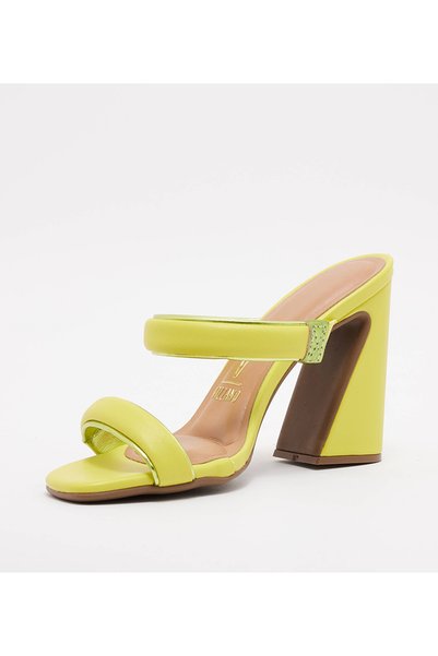 VİZZANO Vizzano Ladies High Heel Sandals Metallic Green/Sicilian 1052 | Made In Brazil