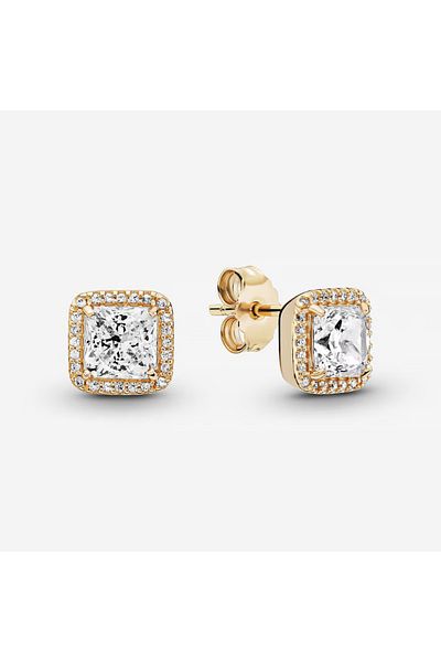 Pandora Pandora Timeless Elegance Earrings - 14k Gold and Zirconia