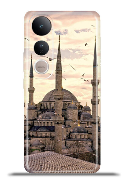 cupcase Vivo V50 Lite 5G Uyumlu Kılıf Esnek Silikon Kamera Koruma 4k Desenli ...