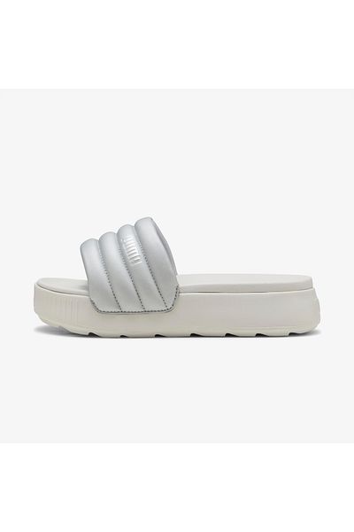 Puma Karmen Slide Puffy Aqua Women's Gray Slippers