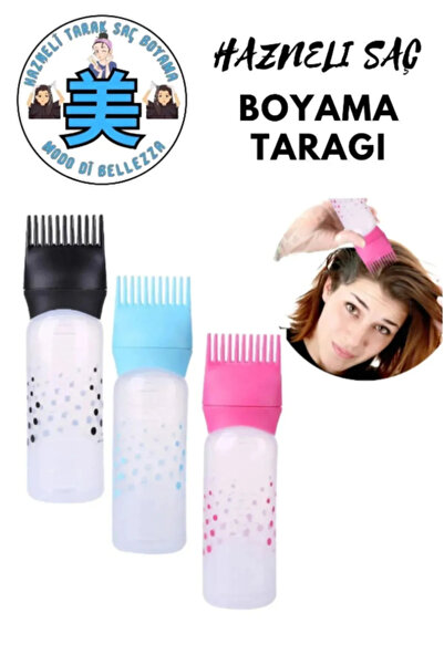 TUMU LIFE Taraklı Saç Boyama Şişesi Saç Boyama Tarağı Saç Bakım Tarağı Saç Ba...