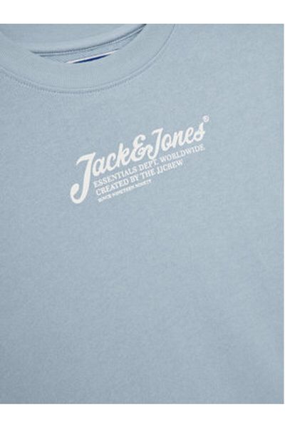 Jack & Jones Hanorac Jack Jones Junior pentru băieți 12269849 Albastru deschis